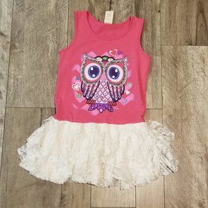 Mini Skirt Owl Dress and tank for Girls size 7/8
